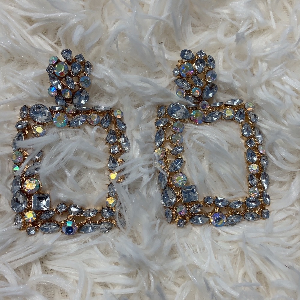 Rhine stone earrings